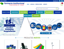 Tablet Screenshot of farmaciainstitucional.com